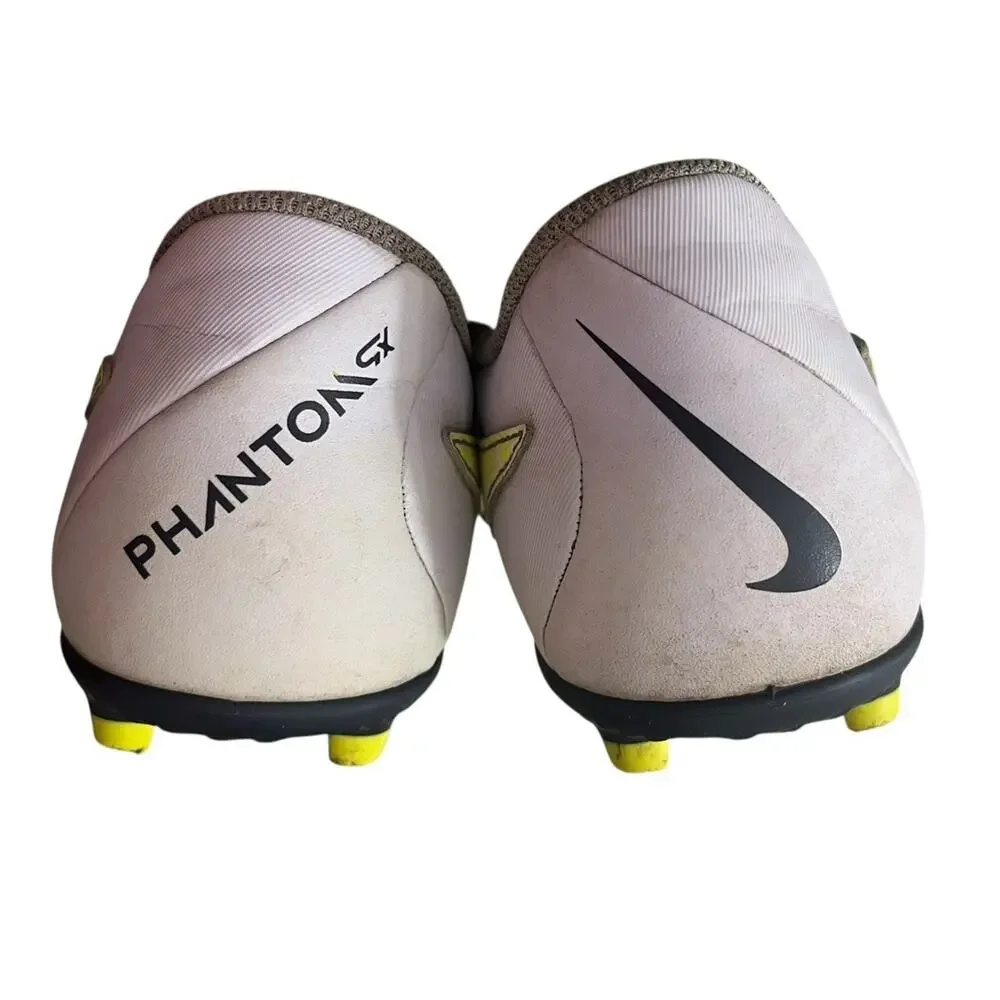 Nike Phantom GX Club FG/MG Soccer Cleats 6Y DD9564-705 Youth Yellow White